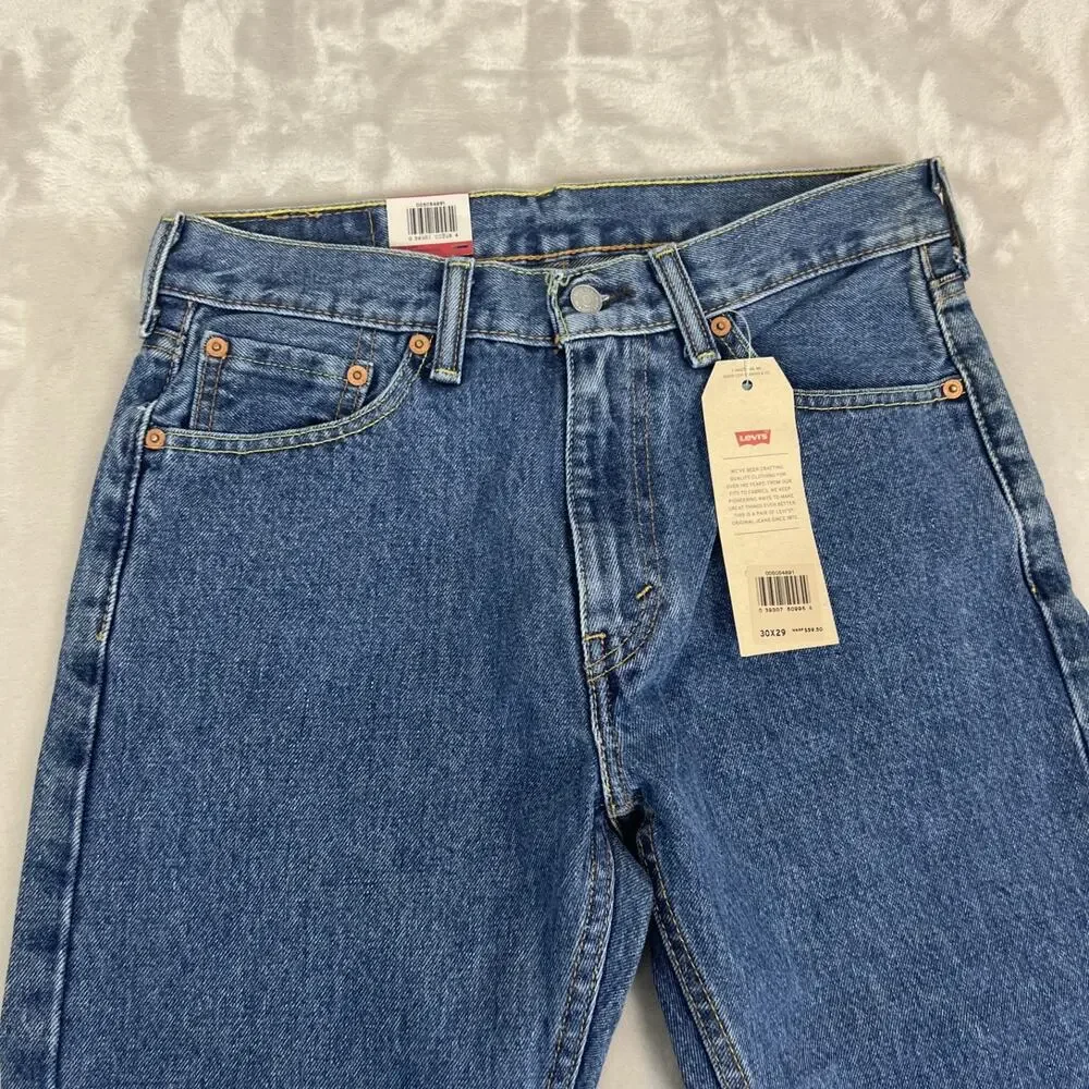 Levis 505 Jeans Mens 30 Straight Leg Rework Altered Hem Upcycling Project READ‎